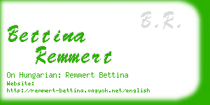 bettina remmert business card